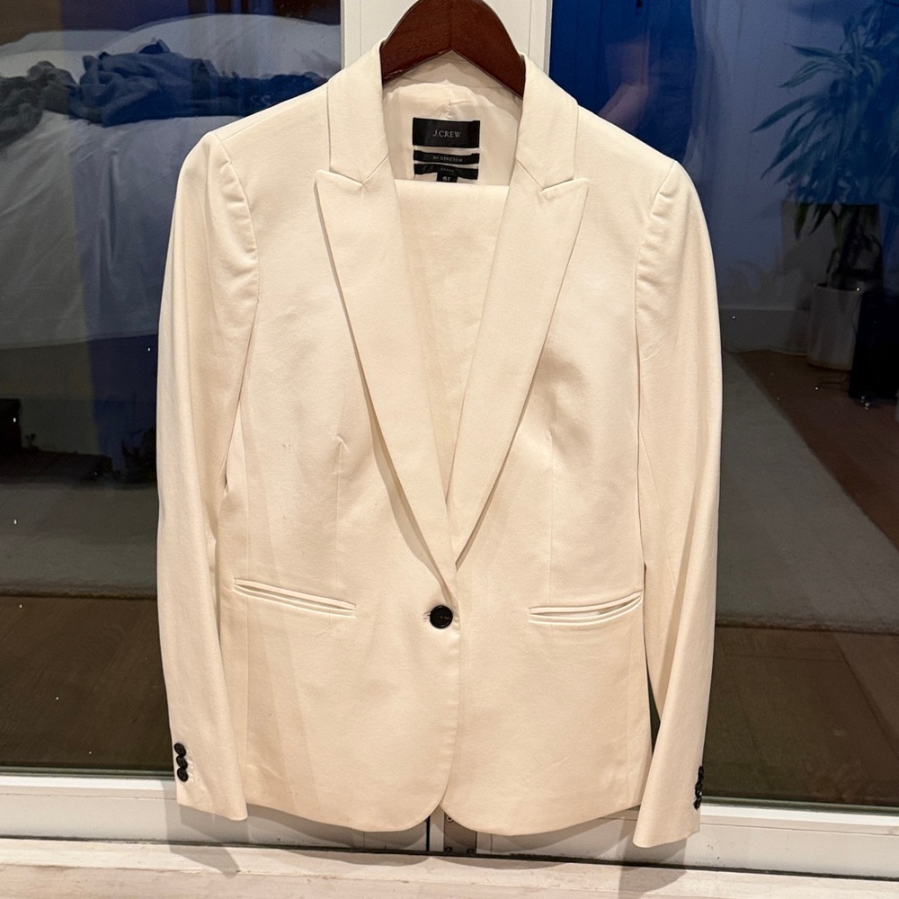 J. Crew Cream Single-Button women’s suit - Blazer and pants